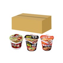 농심 컵라면 6입 튀김우동1+짜장범벅1+새우탕1 (18개입), 18개입