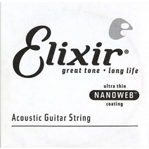 엘릭서 Strings 어쿠스틱 인청동 기타 스트링 나노웹 코팅 .039