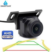 차량 블랙박스 채널 1 2 후방 카메라AHD 720P 자동차 지능형 동적 궤도 트랙 주차 라인 후면보기 카메라, 한개옵션0