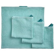 이케아 IKEA 핸드타올4P 터쿼이즈 30x30cm 면80% 비스코스20%, 1개