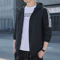 자켓 바람막이 집업 가을 점퍼 남성용 후드 자외선 차단
