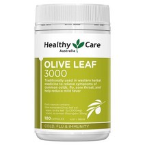 NZ직구 Healthy Care 올리브 리프 인공 색소 무첨가 엑스트랙트 3000mg 100cap 1팩, 수량, 상세참조