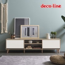 [데코라인] 코넬 피카 1800 투톤 거실장 A형 DKN054, 색상:네이비 / 타입:BG형