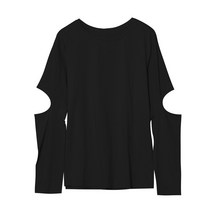 XL ~ 4XL 플러스 사이즈 여성 라운드 넥 슬리브 긴팔 티셔츠