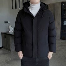 대장패딩 새로운 캐주얼 남성 대형 재킷 두꺼운 따뜻한 트렌드 겨울 코트 짧은 후드 다운