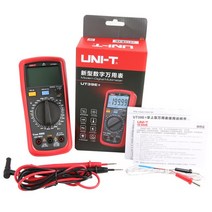 멀티테스터기 만능 QHTITEC UT39E NCV 가청 20A 1000V AC DC Capactitance Meausement 전기 도구가있는 디지털 멀티 미터 Ture Rms 테, 1.핑크