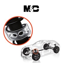 쌍용자동차 G4 렉스턴 스포츠 완충기 [엠앤씨] / 쇽업쇼버 충격완화 충격흡수 충격보호 충격감소 서스펜션보호 안전한코너링 우레탄, 후륜