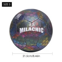 카타르월드컵공인구 EPL공인구 축구공 5호 4호 축구 공 빛나는 축구 밤 빛 어린이 공, 크기 5