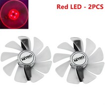 컴퓨터 부속 CF1015H12D 95mm GPU 카드 쿨러 팬 사파이어 니트로 RX590 RX580 8G OC RX480 RX570 4G RX 470 GDDR5 비디오 냉각, [06] Red LED - 2PCS