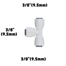 물도사 정수기 부품 밸브 어댑터 변환 나사- T형 피팅 3/8인치(9.5mm)
