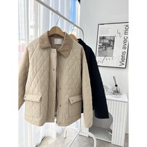 퀼팅점퍼 신슐레이트 패딩 코듀로이 카라 루즈핏 깔깔이 후리스