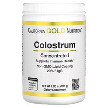 캘리포니아 골드 뉴트리션 California Gold Nutrition CGN Colostrum 초유 분말 무항생제 글루텐프리 200g, 상품, 1개