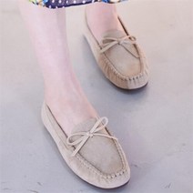 셀러허브(잡화) 여성 리본 펀칭 유니크 플랫슈즈 하객룩 단화