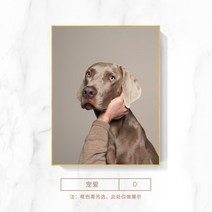 화장실 욕실 그림 방수 액자 강아지 고양이 사진 인테리어, 4_블랙(알루미늄 합금)_50x70