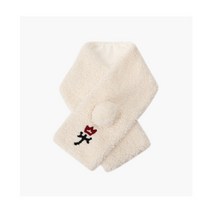 까스텔바작 BGAWGN702WH 여성 방울 플리스 넥워머, 화이트