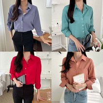 솔리드 더블포켓 롱셔츠