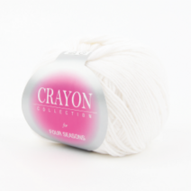 [슬로우플로우] 크레용 45g [코튼 소재의 사계절용 가벼운 면사 크래용실], 01 화이트
