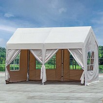 쉘터 장박텐트 그늘막 3x4 미터 대형 천막 타프쉘, 3x4 서라운드