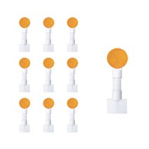 델리네이터 가드레일 H형 100파이 반사체 경고등 코너 도로 안전 표시 10개입, 황색 단면 / L100