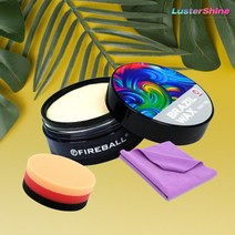 파이어볼 브라질 고체왁스 130g 카나우바 차량 차량용 광택제 왁스 차 관리+어플 타월, 01 브라질 왁스 130g + 어플 타월 세트