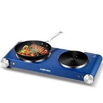 핫 플레이트 CUSIMAX 1800W 더블 버너, 블루