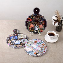 [KBS 출사표] 앨리스 도자기 코르크 냄비받침 (3style) 일러스트 장식소품, 숲속의 앨리스