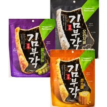 풀무원 간식 전통 김부각 3종 (오리지널+콘소메+할라피뇨 총 3봉) 탕비실 회사 어린이 성인 캠핑 차박 홈파티 영화 선물, 21개