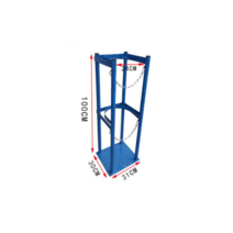 이동식 가스통 LPG 질소통 고정 거치대 안전 보관함, 40L 2구(27cm)