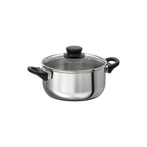 이케아 ANNONS 안논스 냄비+뚜껑 유리 스테인리스 2.8리터 502.984.75 인덕션+가스렌지겸용