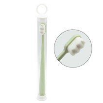 치면착색제 교정용왁스 치과용 고리 유아 아기치실 1pc 초극세 부드러운 칫솔 휴대용 여행 친환경 브러시 치아 관리 구강 청소 도구 상자, 06