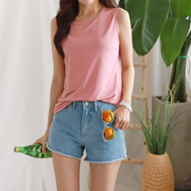 아이엠수 여성용 데일리 컬러 나시티