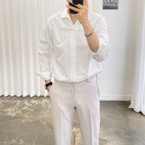 아도르크를래식 쿨가이 3컬러 헨리넥 반오픈 카라 긴팔 셔츠