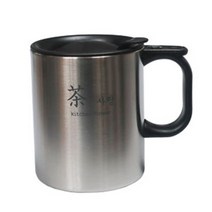 allution_올루션몰_키친플라워 스텐 뚜껑 머그잔 360ml 커피 물컵 찻잔 머그컵 디자인컵 물컵 손잡이잔 물잔_올루션몰_allution, 옵션없는_단일상품