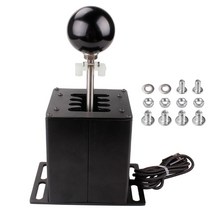 자동차게임휠 레이싱 알루미늄 합금 레이싱 PC USB 시뮬레이터 시프터 금속 쉬운 작동 6 + R/7 R G27 G29, 한개옵션1, 02 7R
