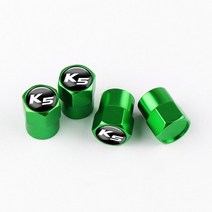 휠캡 기아 Ceed 리오 Sportage R K3 K5 Sorento Cerato Optima 2015 4Pcs 금속 자동차 엠블럼 휠 타이어 밸, 15 K5 green