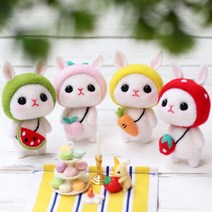 치프몰 DIY 양모펠트 패키지 토끼 8종 니들 공예 취미 공방, 수박 토끼, 1개