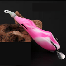 다혜 낚시용품 히메 개구리미끼 가물치프로그 개구리프로그 플로팅 웜 배스 낚시 FROG 프로그 루어 민물낚시 탑워터 15g 8.5cm, 핑크