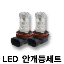 차량용 LED 안개등 5000K 6000K 881 H8/H11 9006 H3, A 30W (5000K 노멀화이트), 01. H8 H11