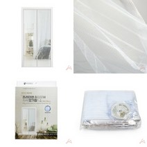출입문용 자석 모기장 소 화이트 창문모기장 현관방충문