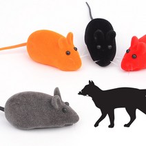 애묘 쥐인형 소리나는 고양이 장난감 2P 고양이쥐인형 쥐모형, 1개