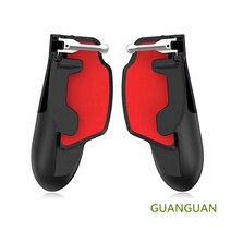 모배 트리거 스마트폰 게임 패드 모바일 배그 조이스틱 그립형 IPAD 태블릿 Zuhty 증정, H7 블랙 레드, 1개
