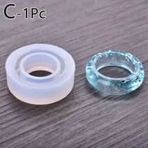 레진탑꾸재료 고양이 귀 반지 실리콘 몰드 에폭시 수지 몰드 실리콘 주조 몰드 diy 보석 만들기 결과 공예 도구 액세서리 16-18mm, 1-17mm