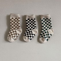 미니로브 체커보드양말