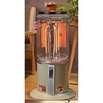 간절기 캠핑난로 원형 스탠드 반사식난로, 화이트 (35㎡ 2400W 5단)