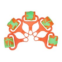 위awsm_(Diome)정글동물 EVA 롤러 테마 물감놀이 세트 어린이미술 스펀지 스탬프 찍기♥awssome, ♥Moringstar♥, ♥awssome!!