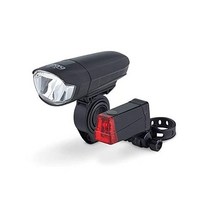 독일 아마존 DANSI Fahrradleuchten-Set StVZO I LED-Fahrradlicht Rad-Licht hell vorne132931, 30/15 Lux/ Batterie-Leuchtense