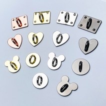 휴대폰 부착링 고리 키링 DIY 하트 곰 동그라미 사각링 휴대폰 케이스 꾸미기, 핑크