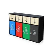 분리수거 쓰레기통 외부 글램핑장 펜션 빌라 관공서, 4개 카테고리스테인리스 + 재떨이