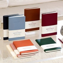 인디고 2024 오피셜 12M 먼슬리 B6 다이어리 날짜형 1년용 32절 월간, 크림