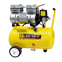 우수 저소음 오일리스 에어 콤프레샤 2마력 WSC-200-ST